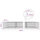 Gabion med 3,5 mm Tråd og 5x5 cm Maske 400x50x50 cm