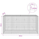 Gabion med 3,5 mm Tråd og 5x5 cm Maske 200x50x100 cm