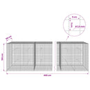 Gabion med 3,5 mm Tråd og 5x5 cm Maske 400x50x100 cm