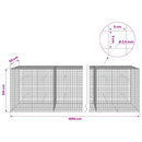 Gabion med 3,5 mm Tråd og 5x5 cm Maske 1000x50x100 cm