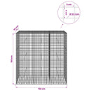 Gabion med 3,5 mm Tråd og 5x5 cm Maske 150x50x150 cm