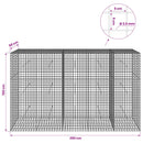Gabion med 3,5 mm Tråd og 5x5 cm Maske 250x50x150 cm