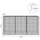 Gabion med 3,5 mm Tråd og 5x5 cm Maske 300x50x150 cm