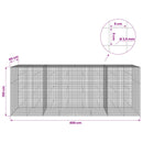 Gabion med 3,5 mm Tråd og 5x5 cm Maske 400x50x150 cm