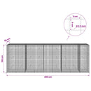 Gabion med 3,5 mm Tråd og 5x5 cm Maske 450x50x150 cm