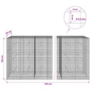 Gabion med 3,5 mm Tråd og 5x5 cm Maske 700x50x150 cm