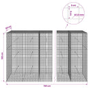 Gabion med 3,5 mm Tråd og 5x5 cm Maske 750x50x150 cm
