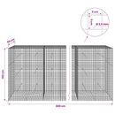 Gabion med 3,5 mm Tråd og 5x5 cm Maske 800x50x150 cm