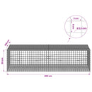 Gabion med 3,5 mm Tråd og 5x5 cm Maske 200x100x50 cm