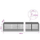Gabion med 3,5 mm Tråd og 5x5 cm Maske 350x100x50 cm