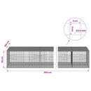 Gabion med 3,5 mm Tråd og 5x5 cm Maske 950x100x50 cm