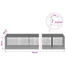 Gabion med 3,5 mm Tråd og 5x5 cm Maske 1150x100x50 cm