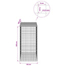 Gabion med 3,5 mm Tråd og 5x5 cm Maske 50x100x100 cm