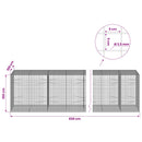 Gabion med 3,5 mm Tråd og 5x5 cm Maske 650x100x100 cm