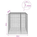 Gabion med 3,5 mm Tråd og 5x5 cm Maske 150x100x150 cm