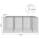 Gabion med 3,5 mm Tråd og 5x5 cm Maske 350x100x150 cm