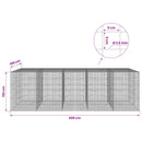 Gabion med 3,5 mm Tråd og 5x5 cm Maske 500x100x150 cm