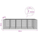 Gabion med 3,5 mm Tråd og 5x5 cm Maske 550x100x150 cm