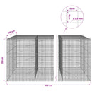 Gabion med 3,5 mm Tråd og 5x5 cm Maske 800x100x150 cm