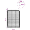 Gabion med 3,5 mm Tråd og 5x5 cm Maske 150x100x200 cm