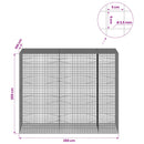 Gabion med 3,5 mm Tråd og 5x5 cm Maske 250x100x200 cm