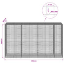 Gabion med 3,5 mm Tråd og 5x5 cm Maske 350x100x200 cm