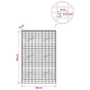 Gabion med 3,5 mm tråd og 5x10 cm mesh 100x10x150 cm