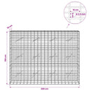 Gabion med 3,5 mm tråd og 5x10 cm mesh 200x10x150 cm