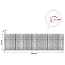 Gabion med 3,5 mm tråd og 5x10 cm mesh 550x10x150 cm