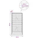 Gabion med 3,5 mm tråd og 5x10 cm mesh 50x20x100 cm