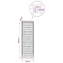 Gabion med 3,5 mm tråd og 5x10 cm mesh 50x20x150 cm