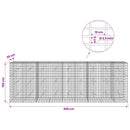 Gabion med 3,5 mm tråd og 5x10 cm mesh 450x20x150 cm