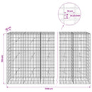 Gabion med 3,5 mm tråd og 5x10 cm mesh 1150x20x150 cm