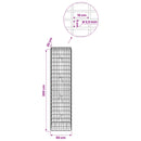 Gabion med 3,5 mm tråd og 5x10 cm mesh 50x20x200 cm
