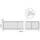 Gabion med 3,5 mm tråd og 5x10 cm mesh 1050x30x50 cm