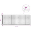 Gabion med 3,5 mm tråd og 5x10 cm mesh 300x30x100 cm