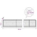 Gabion med 3,5 mm tråd og 5x10 cm mesh 850x50x50 cm