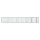 Gabion med 3,5 mm tråd og 5x10 cm mesh 750x100x100 cm