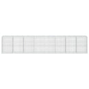 Gabion med 3,5 mm tråd og 5x10 cm mesh 800x100x150 cm