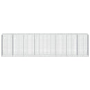 Gabion med 3,5 mm tråd og 5x10 cm mesh 800x100x200 cm