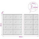 Gabion med 3,5 mm tråd og 10x10 cm net 1150x20x200 cm