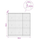 Gabion med 3,5 mm tråd og 10x10 cm net 150x30x150 cm