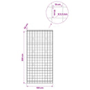 Gabion med 3,5 mm tråd og 10x10 cm net 100x30x200 cm