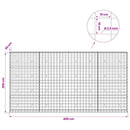 Gabion med 3,5 mm tråd og 10x10 cm net 400x30x200 cm