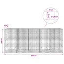 Gabion med 3,5 mm tråd og 10x10 cm net 500x30x200 cm