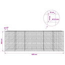 Gabion med 3,5 mm tråd og 10x10 cm net 600x30x200 cm