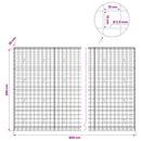 Gabion med 3,5 mm tråd og 10x10 cm net 900x30x200 cm