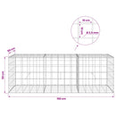 Gabion med 3,5 mm tråd og 10x10 cm net 150x50x50 cm