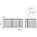 Gabion med 3,5 mm tråd og 10x10 cm net 1000x50x100 cm