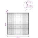 Gabion med 3,5 mm tråd og 10x10 cm net 200x50x200 cm